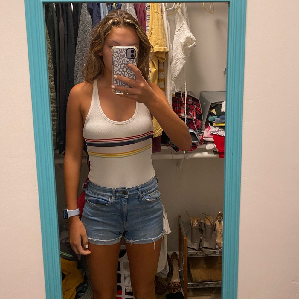 BODY PIECE WHITE RAINBOW TANK
